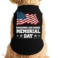 Remember And Honor Memorial Day Patriot Doggie Tank thumb 0