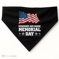 Remember And Honor Memorial Day Patriot USA-Made Doggie Bandana thumb 0