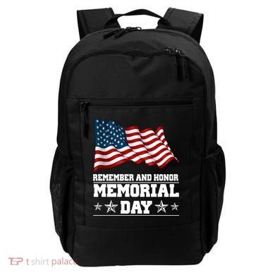 Remember And Honor Memorial Day Patriot Backpack