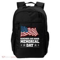 Remember And Honor Memorial Day Patriot Backpack thumb 0