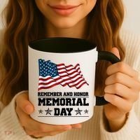 Remember And Honor Memorial Day Patriot Coffee Mug thumb 3