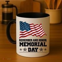 Remember And Honor Memorial Day Patriot Coffee Mug thumb 4