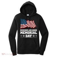 Remember And Honor Memorial Day Patriot Women's Hoodie thumb 0