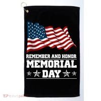 Remember And Honor Memorial Day Patriot Golf Towel thumb 0