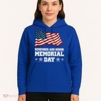 Remember And Honor Memorial Day Patriot Hoodie thumb 5
