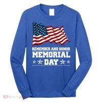 Remember And Honor Memorial Day Patriot Long Sleeve Shirt thumb 0