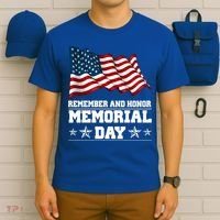 Remember And Honor Memorial Day Patriot T-Shirt thumb 6