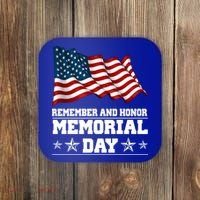 Remember And Honor Memorial Day Patriot Coaster thumb 0