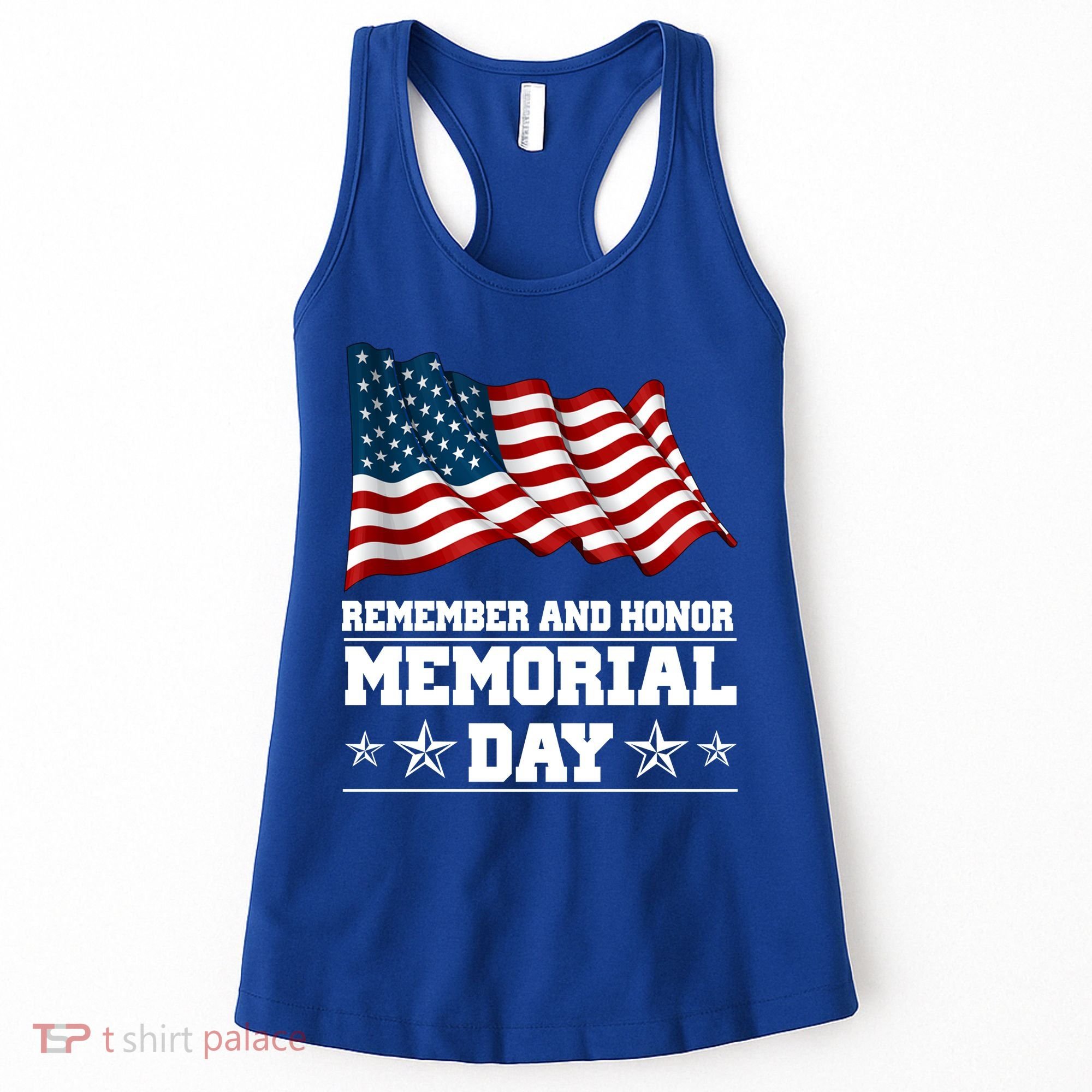 Remember And Honor Memorial Day Patriot Women's Tank Top
