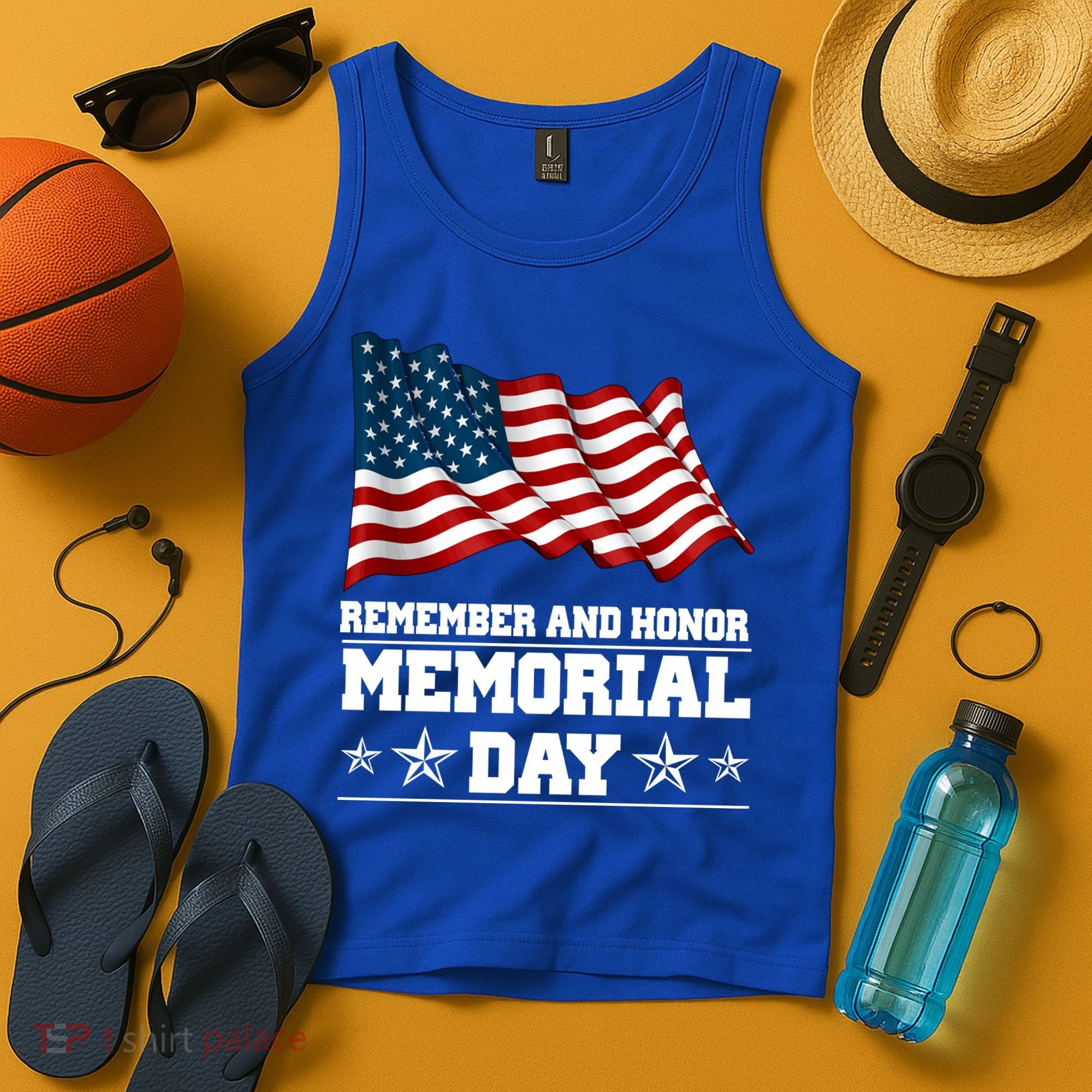 Remember And Honor Memorial Day Patriot Tank Top