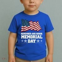 Remember And Honor Memorial Day Patriot Toddler T-Shirt thumb 2