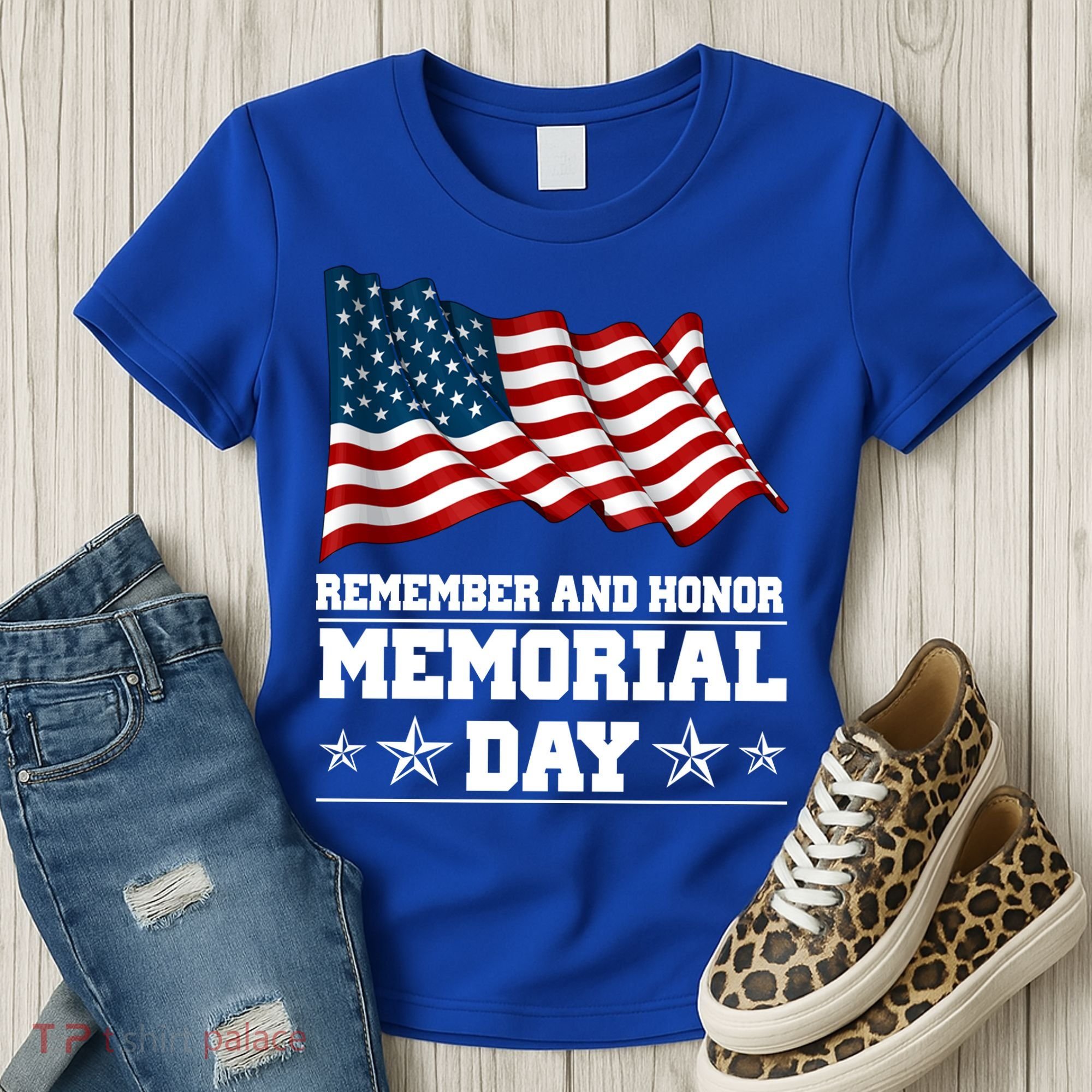 Remember And Honor Memorial Day Patriot Women's T-Shirt