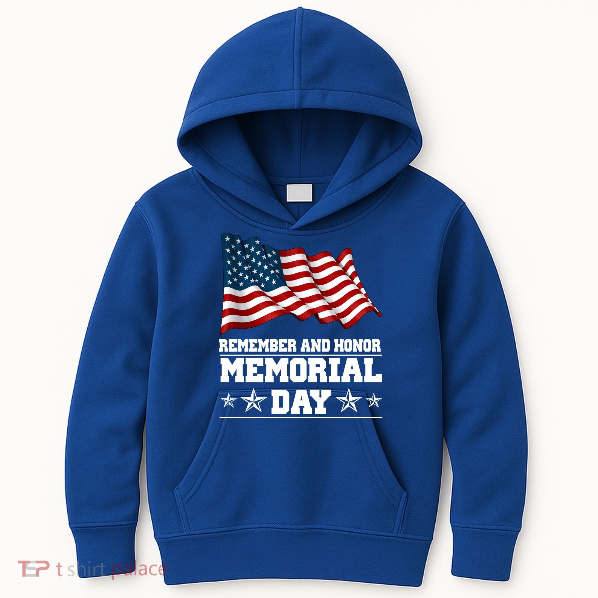 Remember And Honor Memorial Day Patriot Kids Hoodie