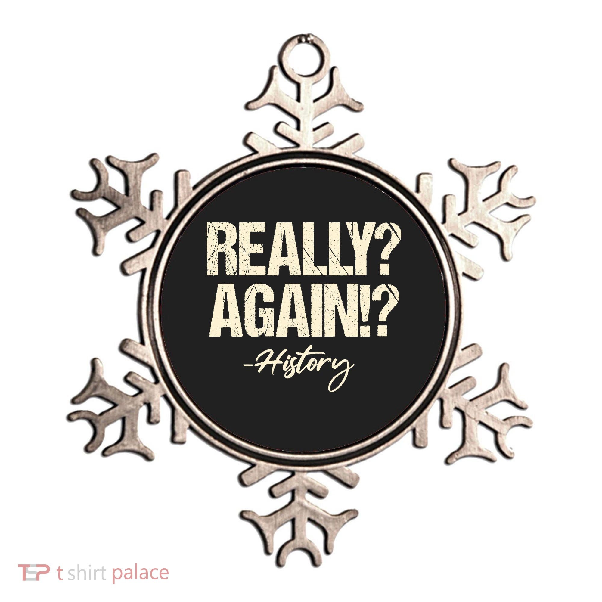 Really? Again!? History Teacher Historical Book Student Ornament