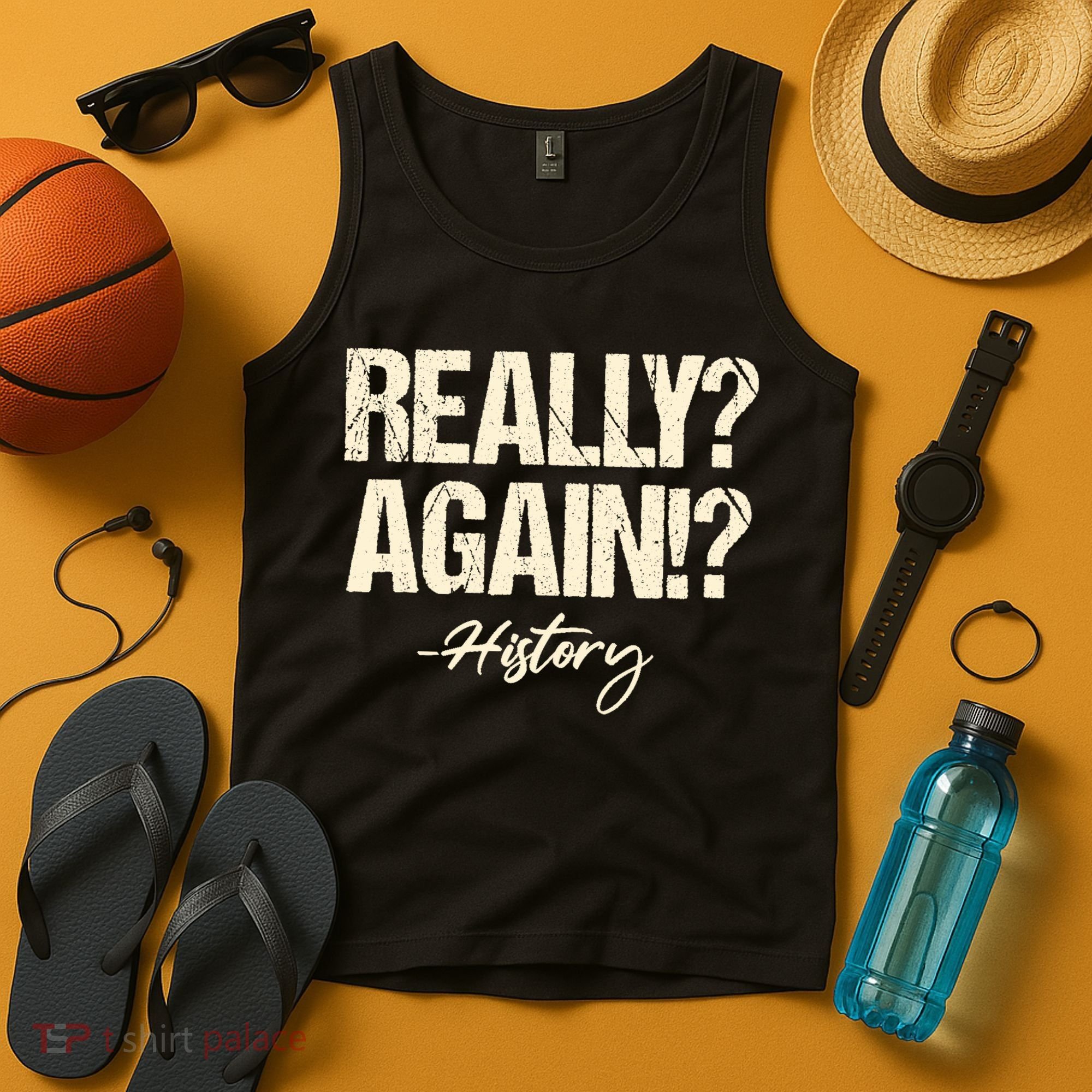 Really? Again!? History Teacher Historical Book Student Tank Top