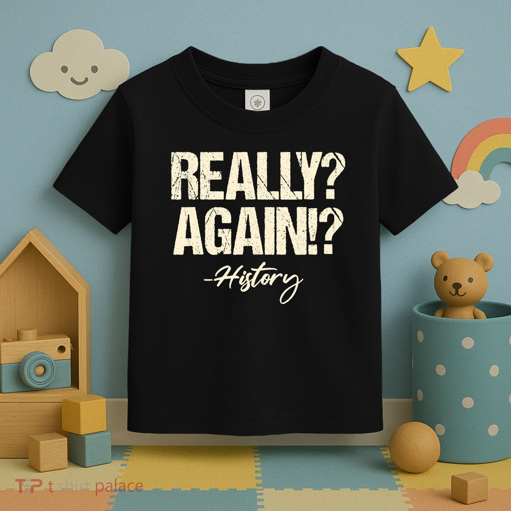 Really? Again!? History Teacher Historical Book Student Toddler T-Shirt