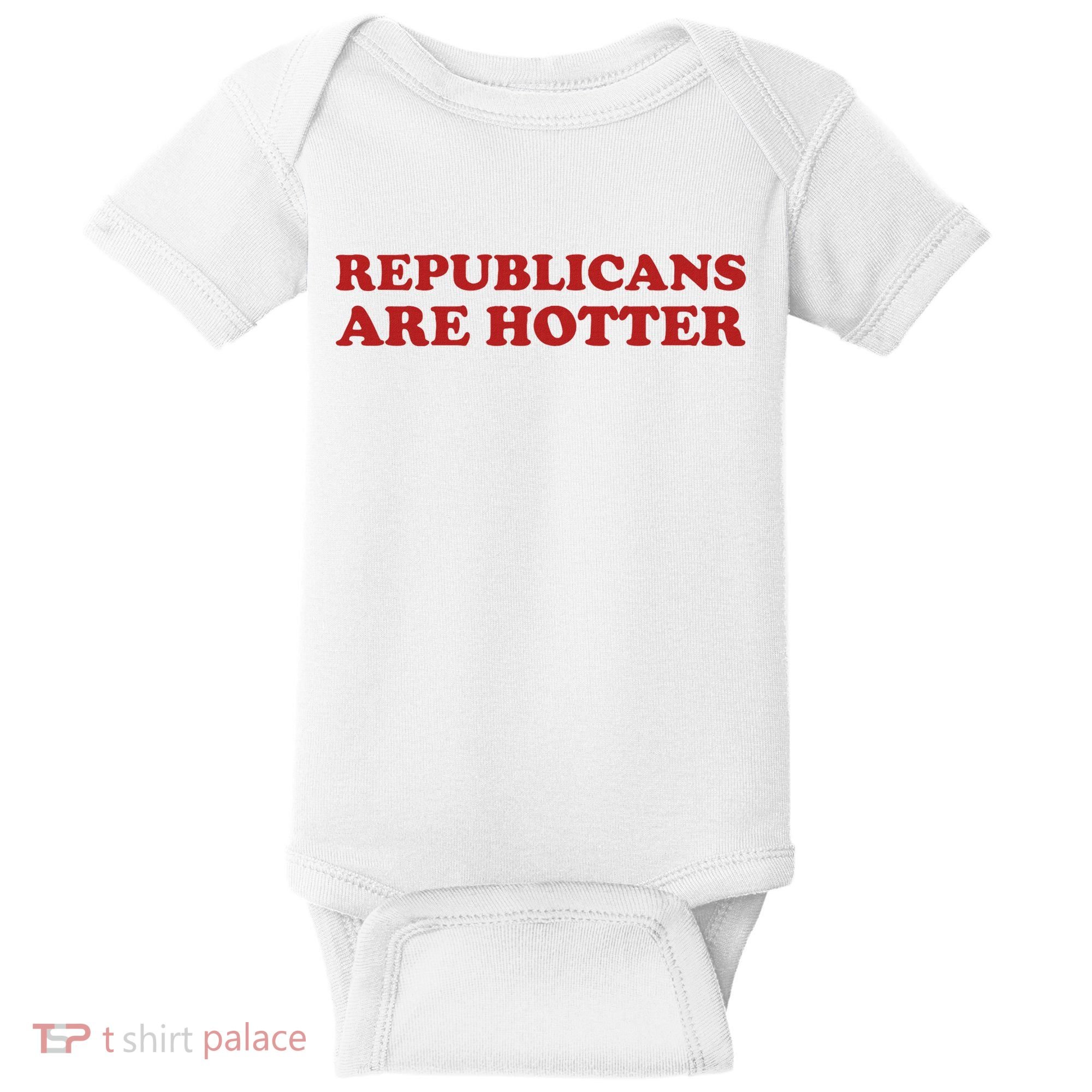 Republicans Are Hotter Political Saying American Voice Baby Bodysuit