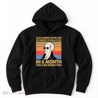 Retro Alexander Hamilton Wrote 51 Essays In 6 Months Hoodie thumb 0