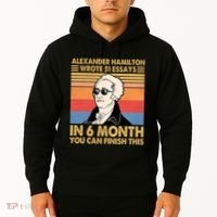 Retro Alexander Hamilton Wrote 51 Essays In 6 Months Hoodie thumb 2