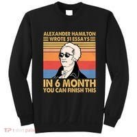 Retro Alexander Hamilton Wrote 51 Essays In 6 Months Sweatshirt thumb 0