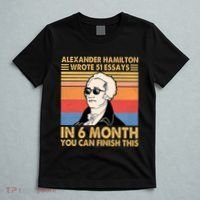 Retro Alexander Hamilton Wrote 51 Essays In 6 Months T-Shirt thumb 5