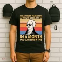Retro Alexander Hamilton Wrote 51 Essays In 6 Months T-Shirt thumb 6