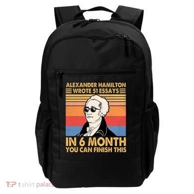 Retro Alexander Hamilton Wrote 51 Essays In 6 Months Backpack