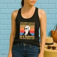 Retro Alexander Hamilton Wrote 51 Essays In 6 Months Women's Tank Top thumb 2