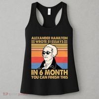 Retro Alexander Hamilton Wrote 51 Essays In 6 Months Women's Tank Top thumb 3