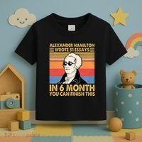 Retro Alexander Hamilton Wrote 51 Essays In 6 Months Toddler T-Shirt thumb 3