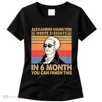 Retro Alexander Hamilton Wrote 51 Essays In 6 Months Women's T-Shirt thumb 0