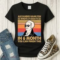 Retro Alexander Hamilton Wrote 51 Essays In 6 Months Women's T-Shirt thumb 3
