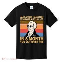 Retro Alexander Hamilton Wrote 51 Essays In 6 Months Kids T-Shirt thumb 0