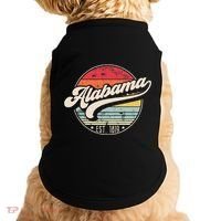 Retro Alabama Home State Al Cool 70s Style Sunset Doggie Tank thumb 0