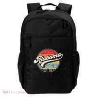 Retro Alabama Home State Al Cool 70s Style Sunset Backpack thumb 0