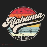 Retro Alabama Home State Al Cool 70s Style Sunset Beanie thumb 2