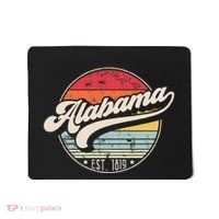 Retro Alabama Home State Al Cool 70s Style Sunset Mousepad thumb 0