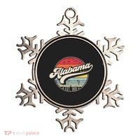 Retro Alabama Home State Al Cool 70s Style Sunset Ornament thumb 0