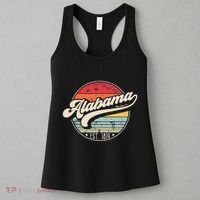Retro Alabama Home State Al Cool 70s Style Sunset Women's Tank Top thumb 3