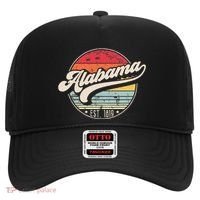 Retro Alabama Home State Al Cool 70s Style Sunset Hat thumb 0