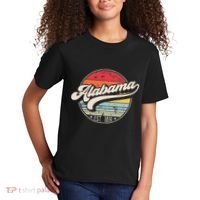 Retro Alabama Home State Al Cool 70s Style Sunset Kids T-Shirt thumb 2