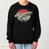 Retro Alabama Home State Al Cool 70s Style Sunset Women's Sweatshirt thumb 0