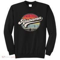 Retro Alabama Home State Al Cool 70s Style Sunset Sweatshirt thumb 0