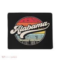 Retro Alabama Home State Al Cool 70s Style Sunset Mousepad thumb 0