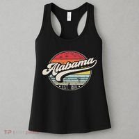 Retro Alabama Home State Al Cool 70s Style Sunset Women's Tank Top thumb 3
