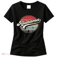 Retro Alabama Home State Al Cool 70s Style Sunset Women's T-Shirt thumb 0
