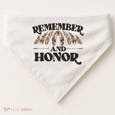 Remember And Honor Every Child Matters USA-Made Doggie Bandana