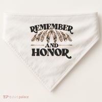 Remember And Honor Every Child Matters USA-Made Doggie Bandana thumb 0