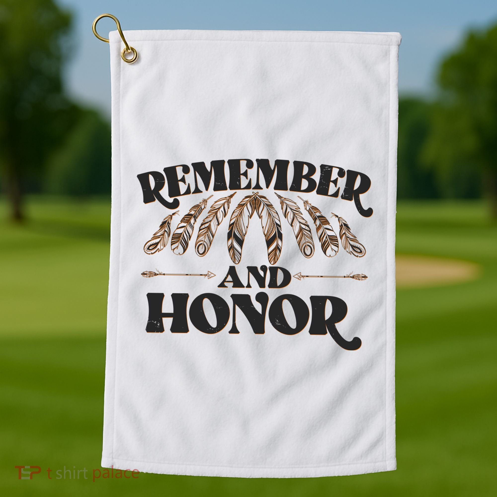 Remember And Honor Every Child Matters Golf Towel