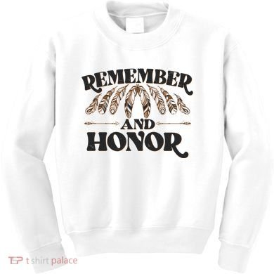 Remember And Honor Every Child Matters Kids Sweatshirt